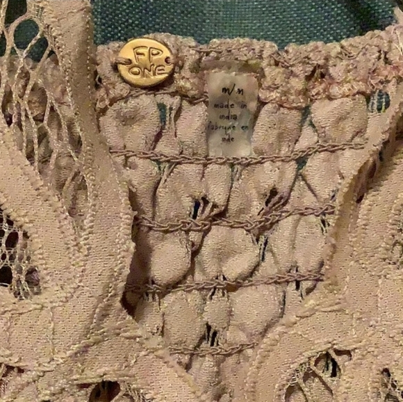 💥 Free People NWT Med Adella Burnout Slip Dress F19M09406 ballet lac… - Picture 9 of 9